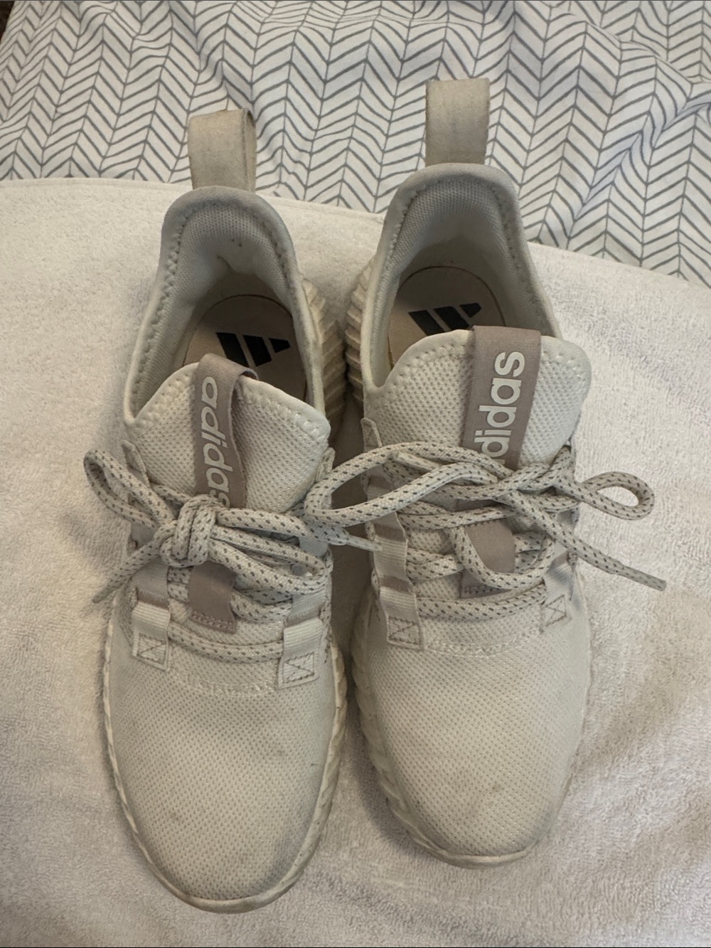 adidas Women’s Light Taupe Knit Sneakers